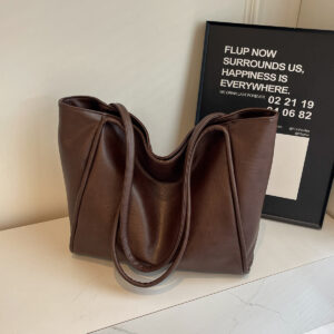 Large Capacity Soft PU Leather Tote Bag for Women