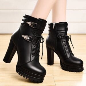 Rebel & Rue | High-Arch Chunky Platform Combat Boots