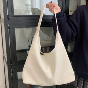 The Everyday Slouchy Hobo: Soft Faux Leather Armpit Tote