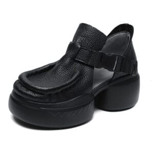 The Heritage Platform Leather Sandal