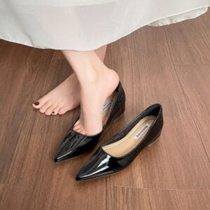 The Juliette Pointed-Toe Flat in French Nude