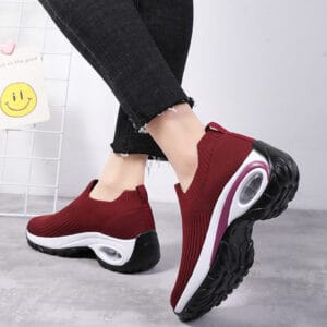 AeroStride Luxe Air-Cushion Breathable Knit Sneakers