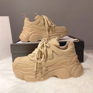 Luxe Horizon High-Platform Streetwear Sneakers