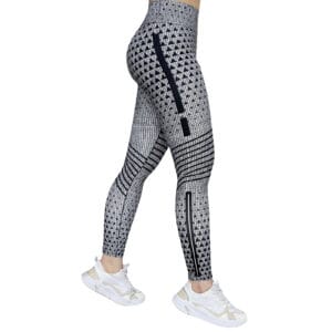 Nordic Print Zip-Pocket Leggings