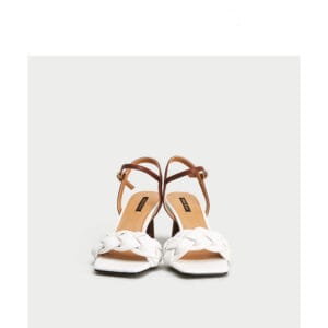 Aurelia Braided Leather Block Heel Sandals