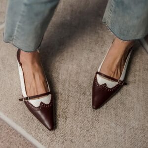 The Vintage Brogue Pointed Flat