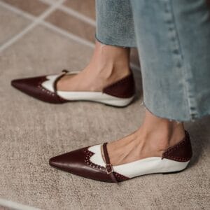 The Vintage Brogue Pointed Flat