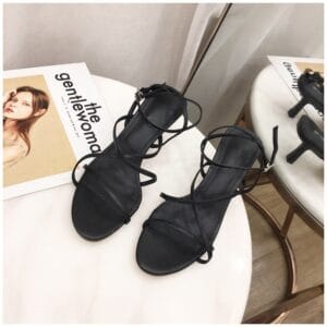 Aura Strappy Roman Stiletto Heels