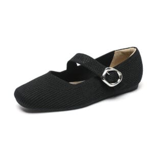 Aria Knit Mary Jane Flats – Breathable Everyday Comfort