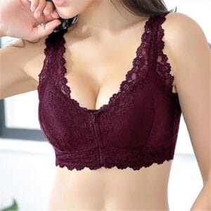 Aura Lace Ultimate Comfort Front-Closure Wireless Bra