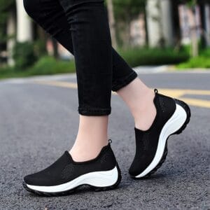 AeroGlide Women’s Ergonomic Slip-On Walking & Outdoor Shoes
