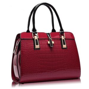 The Victoria Crocodile-Embossed Luxury Messenger Tote