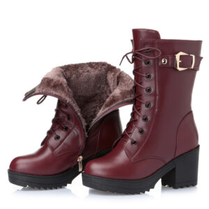 The Stella Artisan Ankle Boot – Premium Wool-Lined First-Layer Cowhide