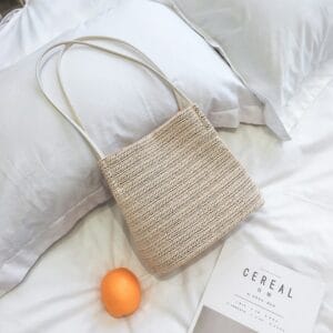 Isla Handwoven Straw Tote – Chic Summer Beach Shoulder Bag