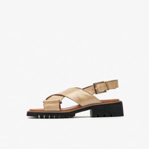 Aurelia | Retro Cross-Strap Chunky Sandals