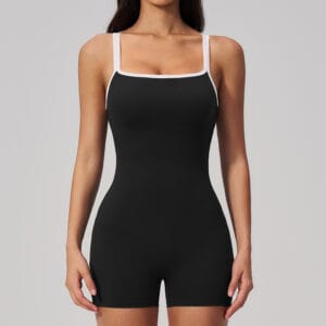 Square-Neck Athletic Romper By De-Atita