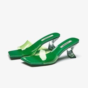 The Lumina Crystal Heel | Velour & Gem Elegance Mule