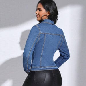 Fitted Denim Trucker Jacket By De-Atita