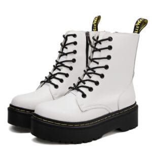The Onyx Ridge Velvet-Lined Combat Boot