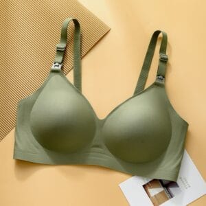 Ultra-Comfort Wireless Latex Nursing Bra – Seamless One-Piece Maternity Underwear