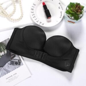 Seamless Invisible Strapless Push-Up Bra – Anti-Slip Wireless Bralette Cup