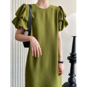 Cloud Sleeve Midi Dress By De-Atita