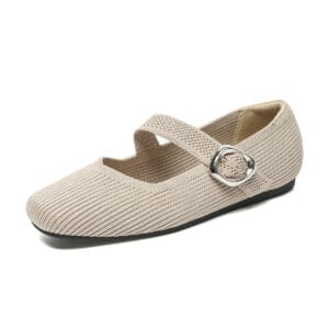 Aria Knit Mary Jane Flats – Breathable Everyday Comfort