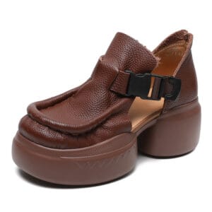 The Heritage Platform Leather Sandal
