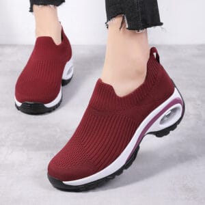 AeroStride Luxe Air-Cushion Breathable Knit Sneakers