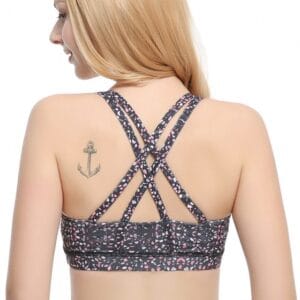SculptFlow Seamless Strappy Sports Bra – Removable Padding & High-Impact Support