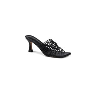 Aurelia Woven Leather Heeled Sandals