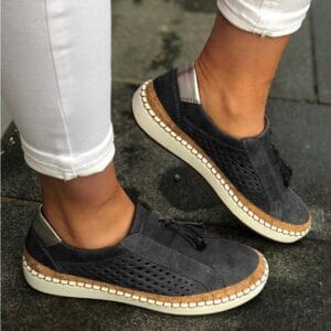 The Aura Loafer – Women’s Premium Breathable Canvas Slip-Ons