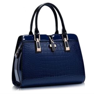 The Victoria Crocodile-Embossed Luxury Messenger Tote