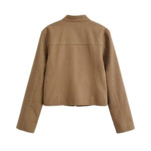 Studded Moto Zip-Up Jacket By De-Atita