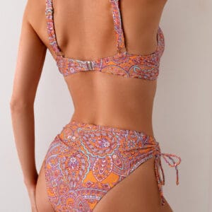 Zora Plunge Bikini Set – Retro Boho Paisley