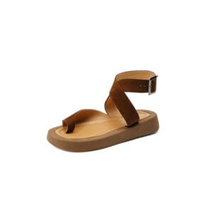 AURA Leather Platform Roman Sandals
