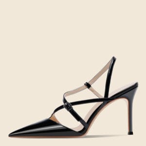 Aura Pointed-Toe Slingback Pumps