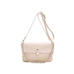 Premium Woven Chain Shoulder Bag – Elegant PU Leather Crossbody Handbag for Women