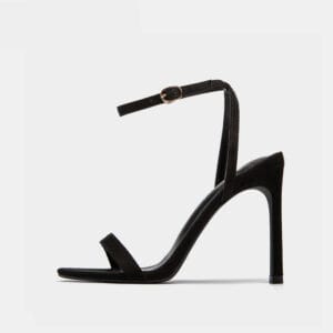 Aura Leather Stiletto Sandals | Back-Strap Heel