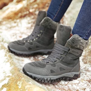 The Aura Alpine Boot | Luxury Faux-Fur Lined Winter Ankle Boots