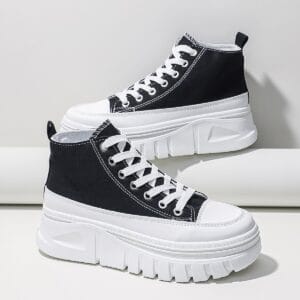 Luxe Elevate High-Top Platform Sneakers