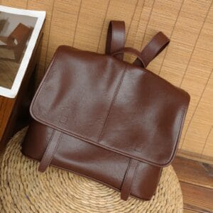 The Heritage Convertible: Vintage Top-Grain Leather Backpack & Messenger Bag