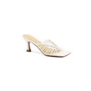 Aurelia Woven Leather Heeled Sandals