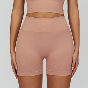 Seamless Ribbed Biker Shorts By De-Atita