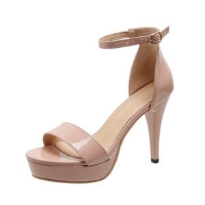Aurelia Stiletto Heels — Elegant Ankle Strap Platform Pumps