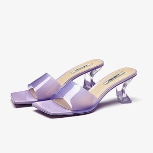 The Lumina Crystal Heel | Velour & Gem Elegance Mule