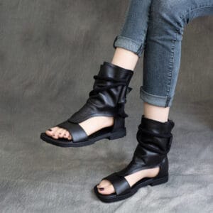 Aurelia | Handcrafted Genuine Leather Gladiator Sandals
