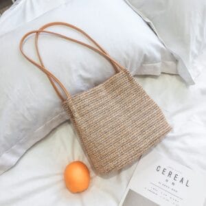 Isla Handwoven Straw Tote – Chic Summer Beach Shoulder Bag