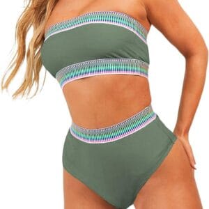 Catchy Product Title: Aura Sculpt High-Waist Bikini Set