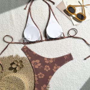 The Kahala Halter Triangle Bikini Set